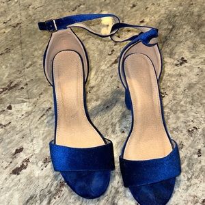 Torrid Royal Blue Velvet heels